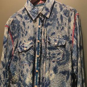 Arnold Zimberg  blue tiedye button down